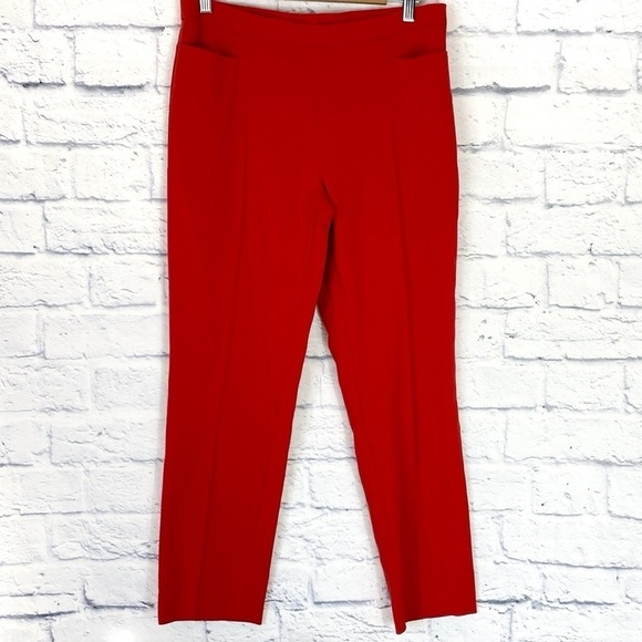 Akris Punto red cropped pants 8 - Picture 1 of 7